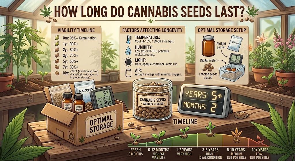 How Long Do Cannabis Seeds Last? Storage & Viability Guide