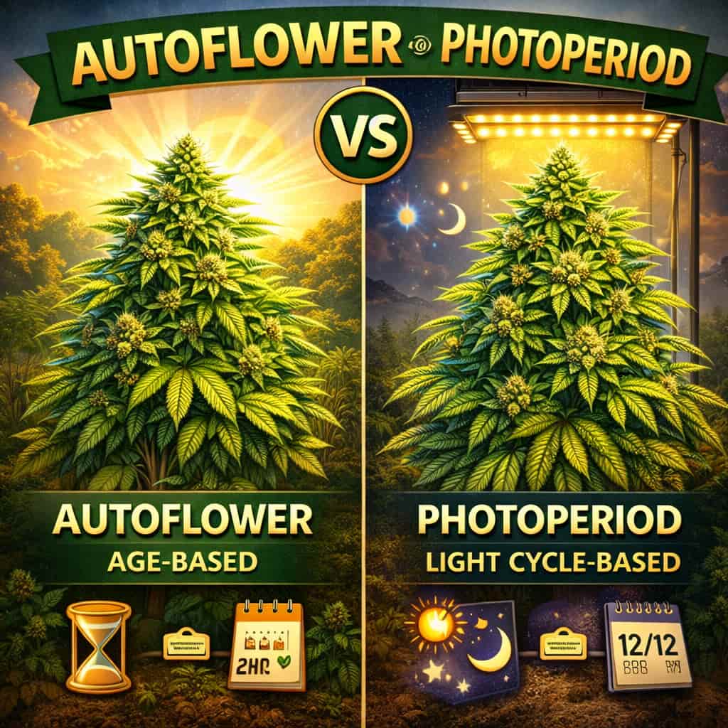 Autoflower vs Photoperiod Cannabis Seeds: Key Differences and How to Choose